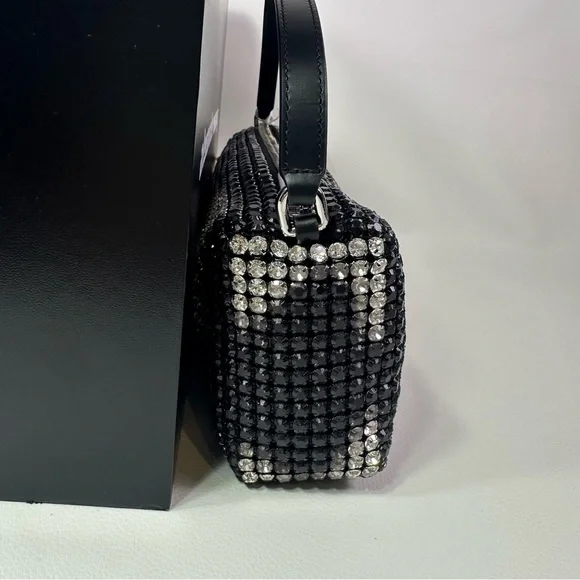 NEW Alexander Wang Heiress Flex Bag in Black Aged Crystal - Picture 5 of 12